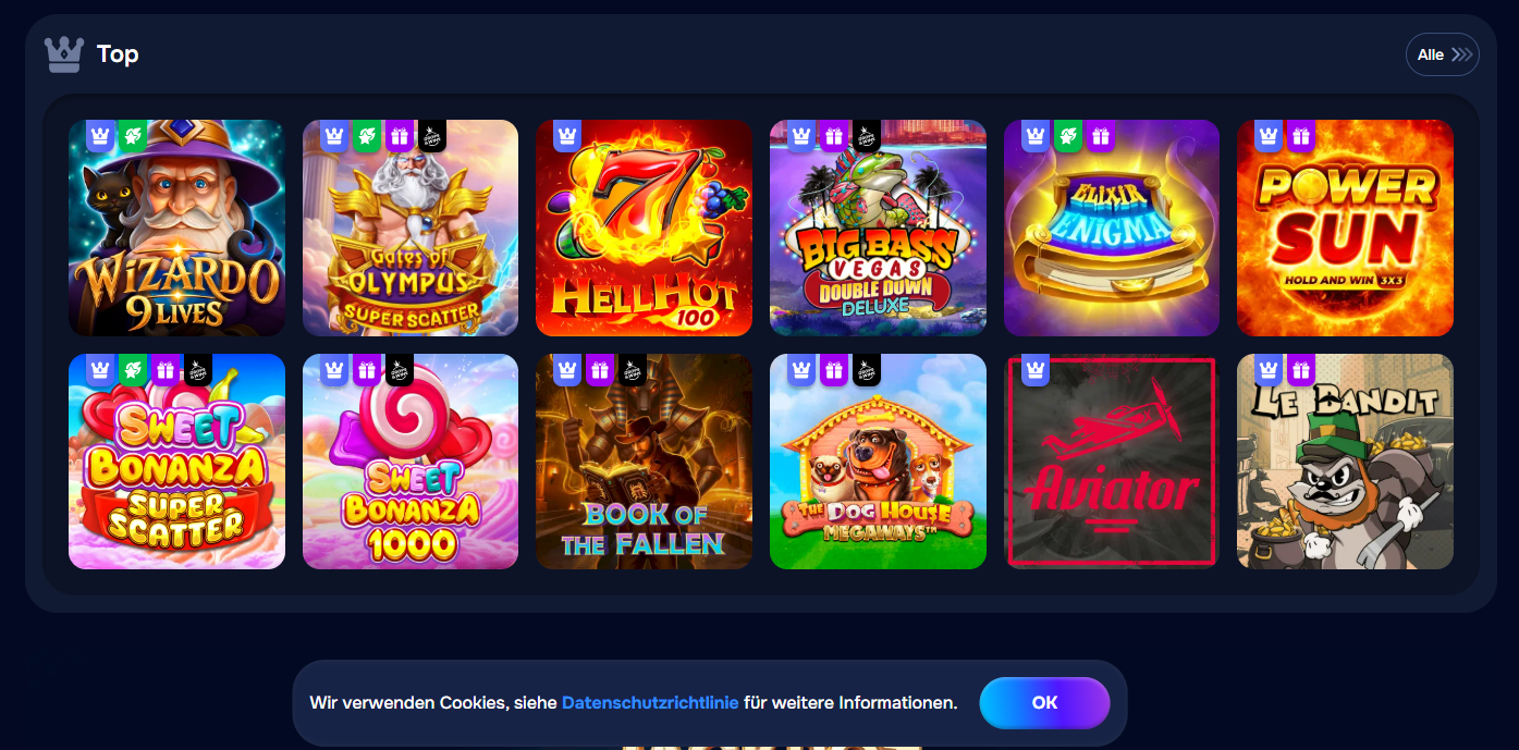 Homepage Slots Kategorien Abenteuer Tiere Klassik Früchte Casino.